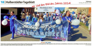 Das Gute  kommt zum Schluss: die Volksstimme kürt am 28.12.24 das Foto zum "Bild des Jahres". Wir sind stolz wie Bolle!