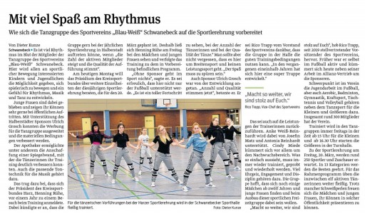 Mit viel Spaß am Rhythmus (Volksstimme, 17. Februar 2020)