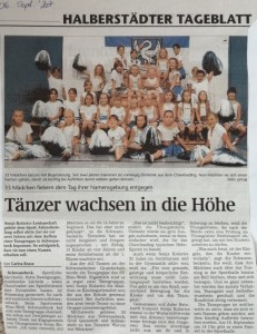 Volksstimme 06. Sept. 2007